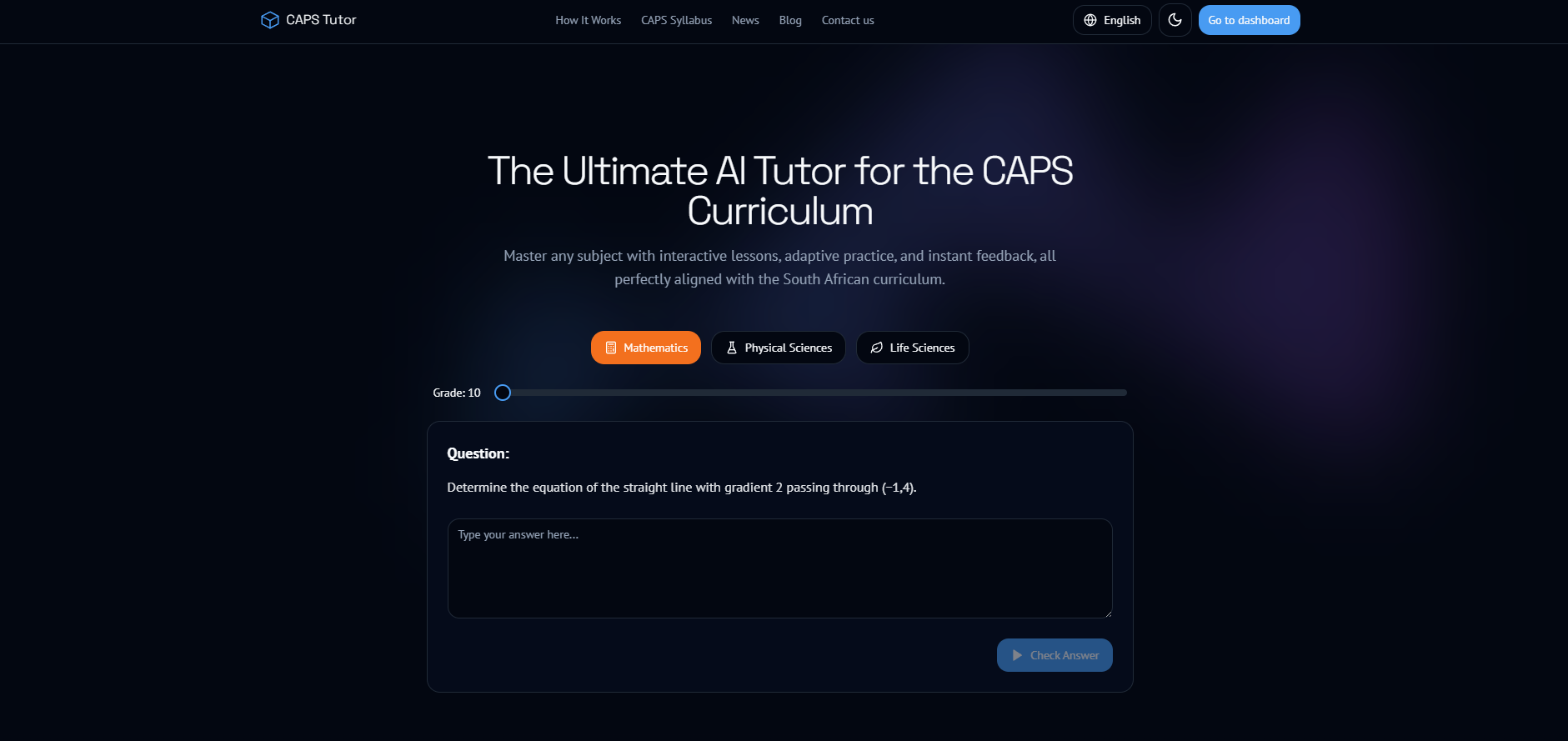 CAPS Tutor