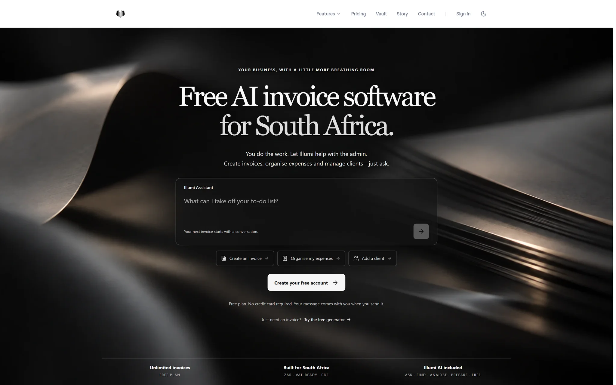Illumi project interface